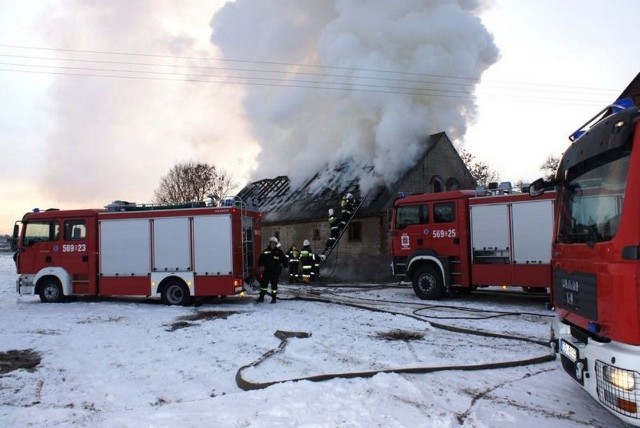 Pożar w Wójcinie