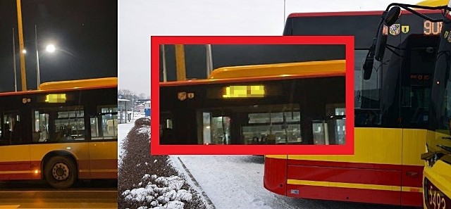 Napis pojawił się na postoju na ul. Żmigrodzkiej we Wrocławiu na autobusie linii podmiejskich.
