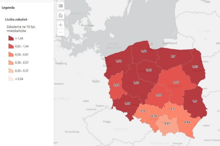 Koronawirus - nowe przypadki, 26.01.2021