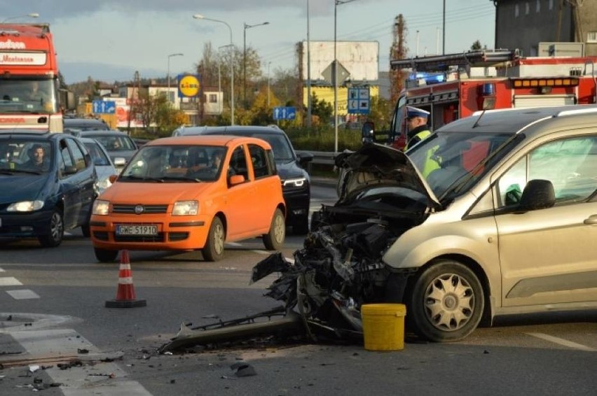 Zderzenie dwóch aut w Wejherowie- 26.10.2016