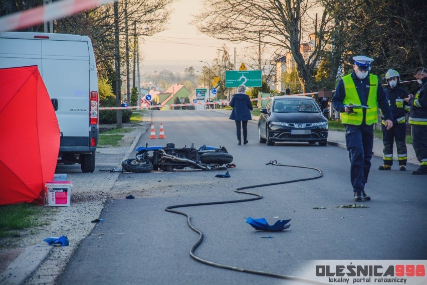 Motocyklista uderzył w betonowy przepust. Zginął na miejscu