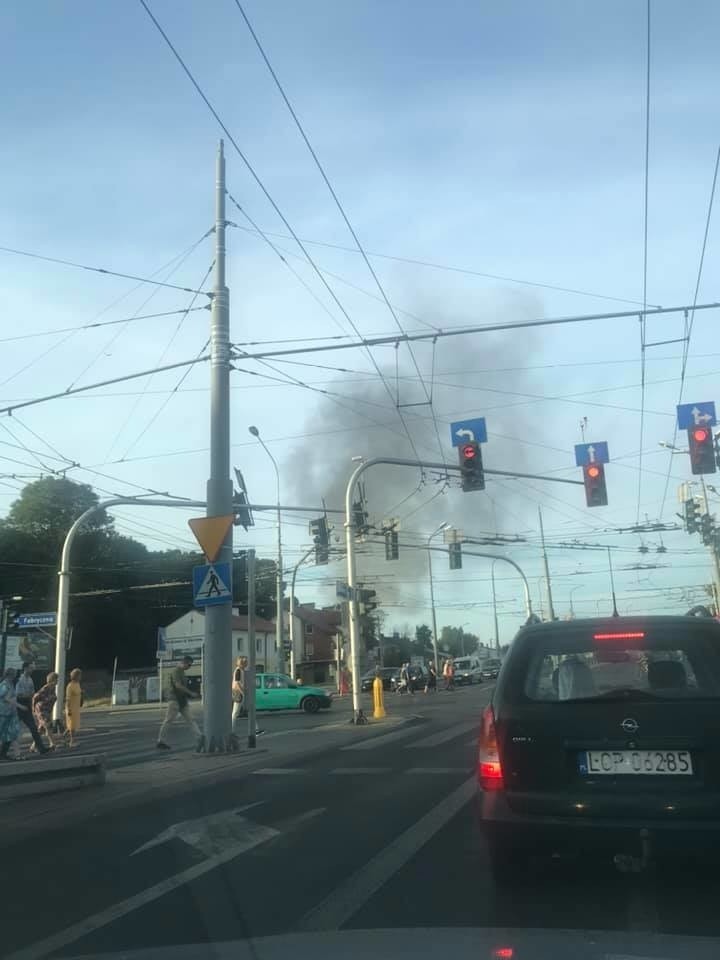 Pożar przy ul. Firlejowskiej w Lublinie. Kłęby dymu widać z daleka. Zobacz zdjęcia