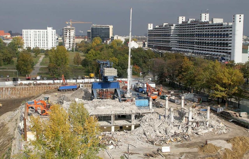 Rozbiórka Poltegoru - lipiec - październik 2007 roku