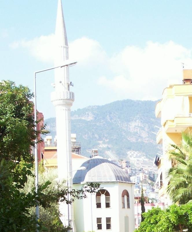 Meczet z jednym minaretem