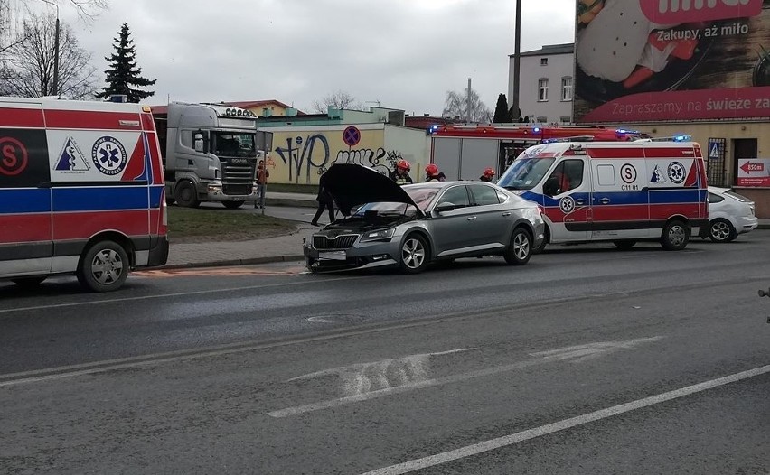 Na skrzyżowaniu ulic Metalowców i Dworcowej w Inowrocławiu...