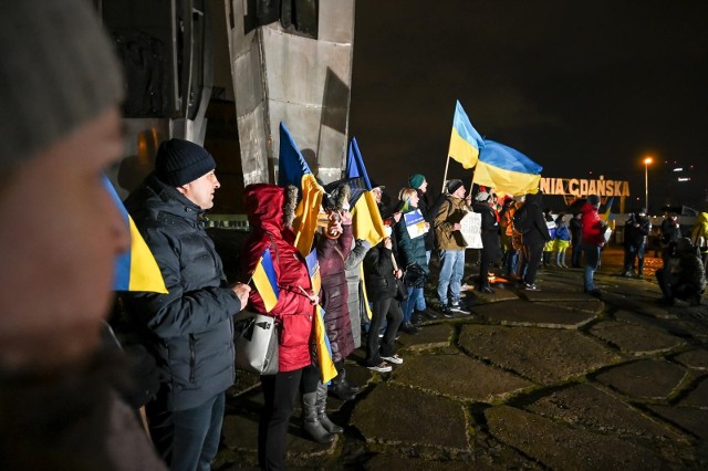 16.02.2022 r. Manifestacja w Gdańsku #StandWithUkraine.