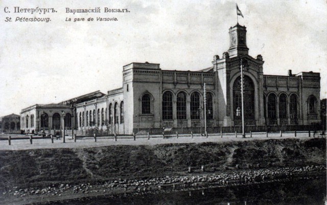 Dworzec Warszawski w Petersburgu, pocz. XX wieku
