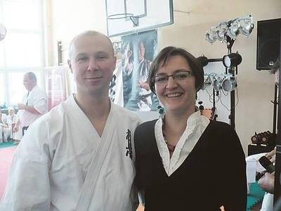 Wiceprezes TKK Kyukushin Izabela Karate i jej mąż sensei Grzegorz Popiołek Fot. Zdzisław Karaś