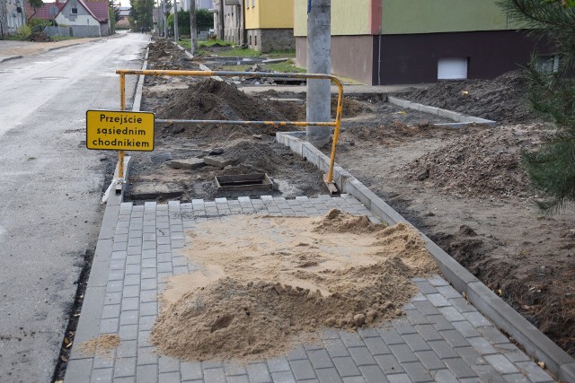 Budowa chodnika przy ul. Podlaskiej w Miastku