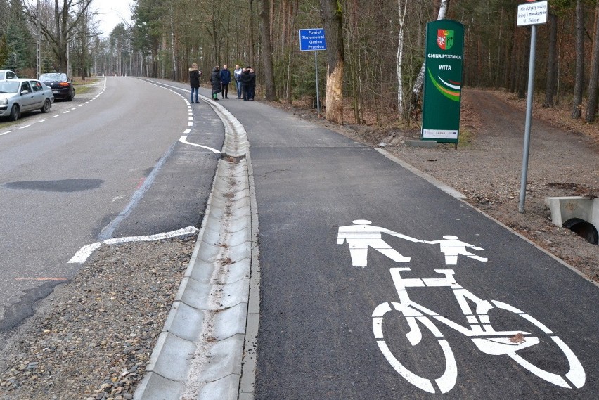 Więcej ciągów pieszych i ścieżek rowerowych w gminie Pysznica. Zobacz zdjęcia