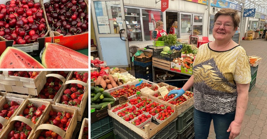 Ceny owoców i warzyw na rynku Pogodno. Znaleźliśmy czereśnie w Szczecinie. Są tańsze niż te ze słynnego zdjęcia. A po ile są truskawski?