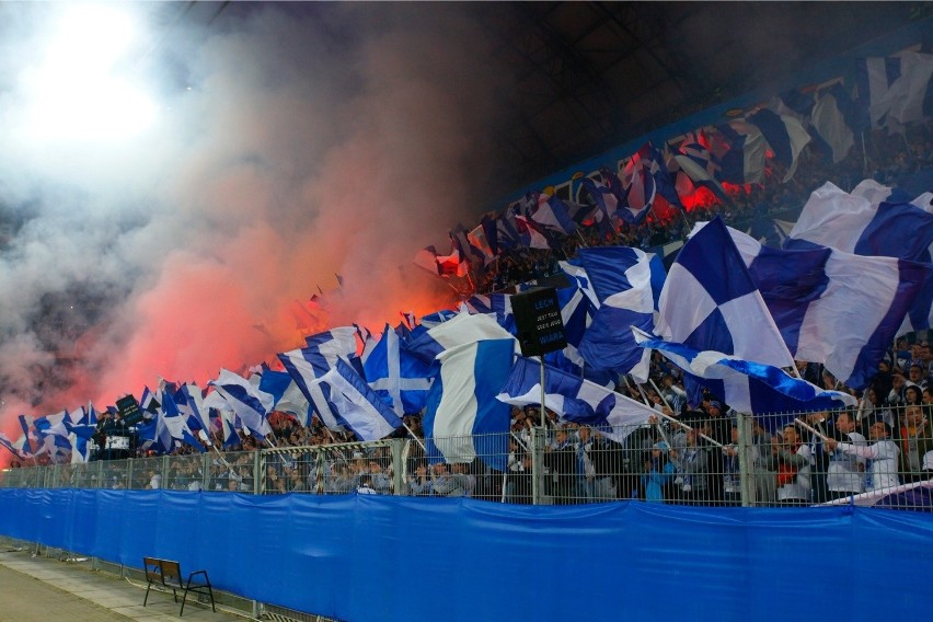 05.04.2014 poznan gd lech jagiellonia oprawa race kibice....