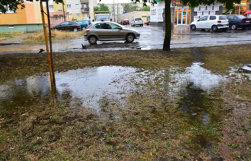 Bydgoskie ulice znów zalane