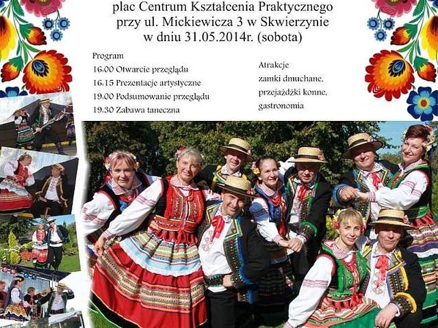 W najbliższą sobotę w Skwierzynie odbędzie się Przegląd Twórczości Ludowej Powiatu Międzyrzeckiego. Organizatorem jest miejscowy zespół tańca ludowego Obrzanie.