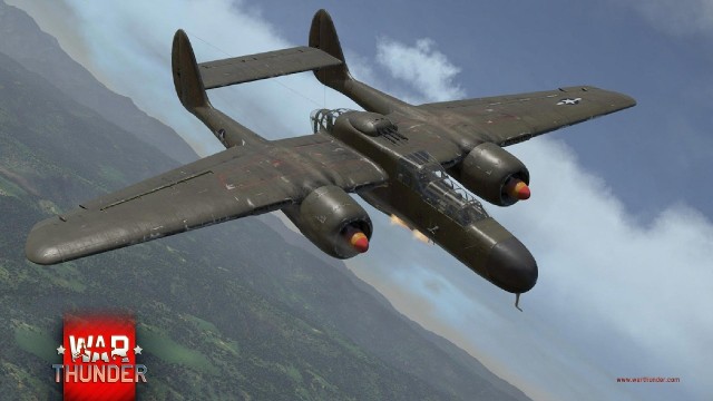 War ThunderAmerykański nocny myśliwiec P-61 Czarna Wdowa w grze War Thunder