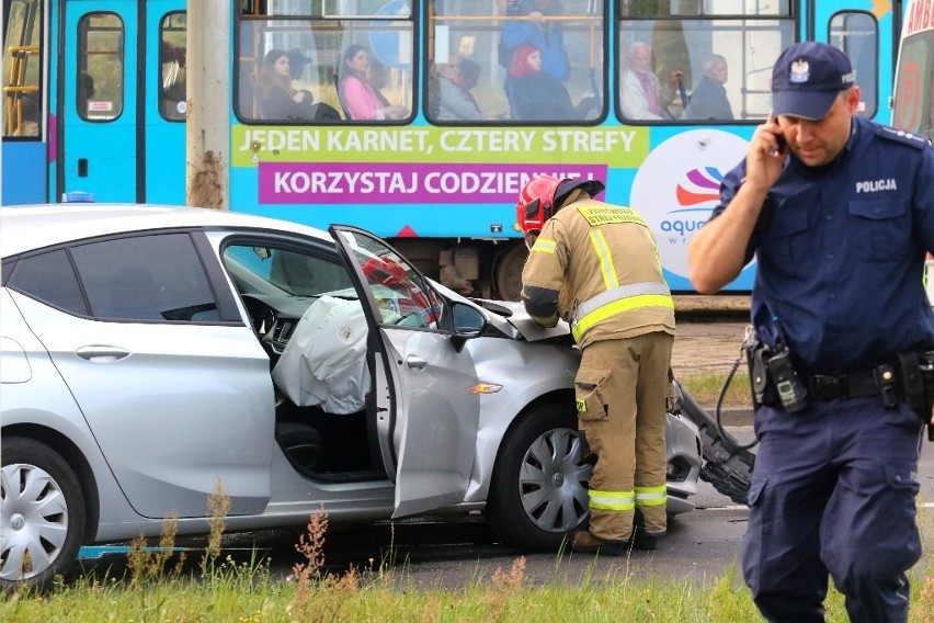 Wypadek na pl. Społecznym we Wrocławiu 13.06.2022