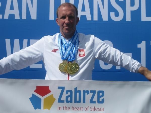 Zabrzanin zdobył 7 złotych medali na ME dla osób po transplantacji