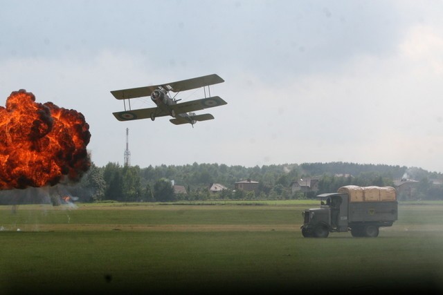 Pojedynek lotników (dogfight) z czasów I wojny światowej i...