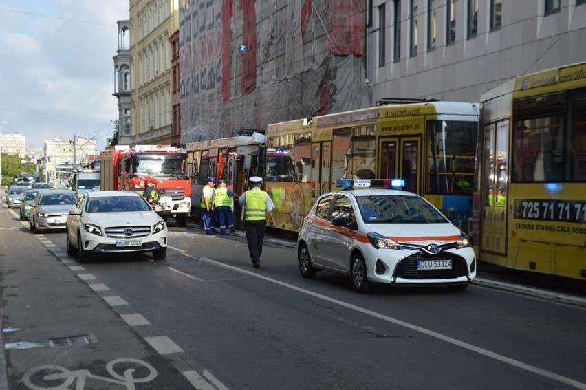 Zderzenie tramwajów w centrum. Ranna motornicza