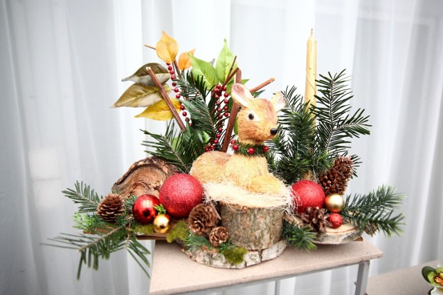 Kolekcję stroików i ozdób świątecznych można oglądać i kupować w łódzkiej palmiarni