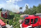 Pożar bel słomy w Dorohusku. Akcja gaśnicza trwała blisko całą dobę. Zobacz zdjęcia