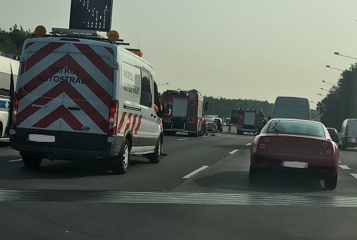 Autostrada A4 zablokowana przez zderzenie i zwężenie w...