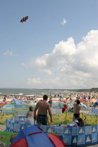 Turyści pytają, czy w Ustce Bałtyk jest czysty