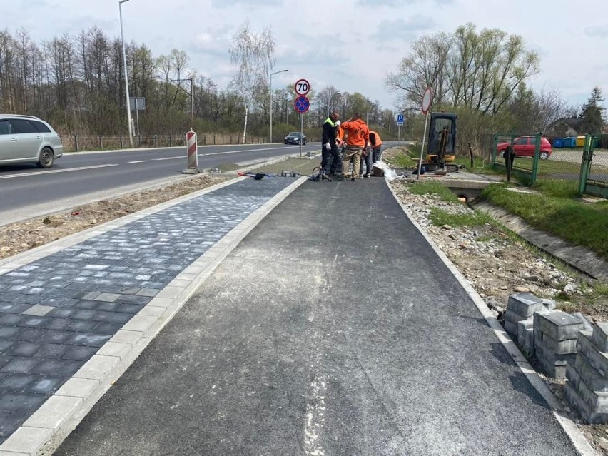 Budowa ścieżek rowerowych w Wadowicach