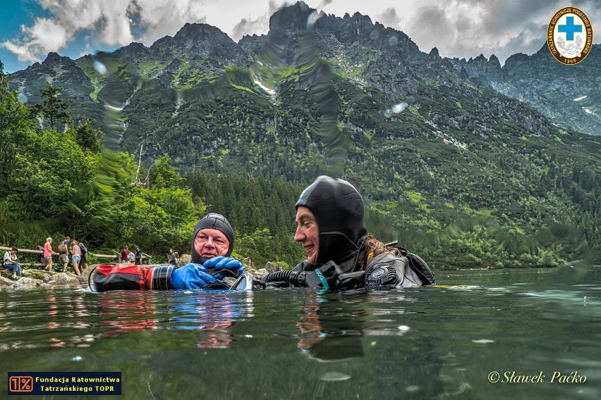 Tatry. Ratownicy TOPR nurkowali w Morskim Oku [ZOBACZ ZDJĘCIA]