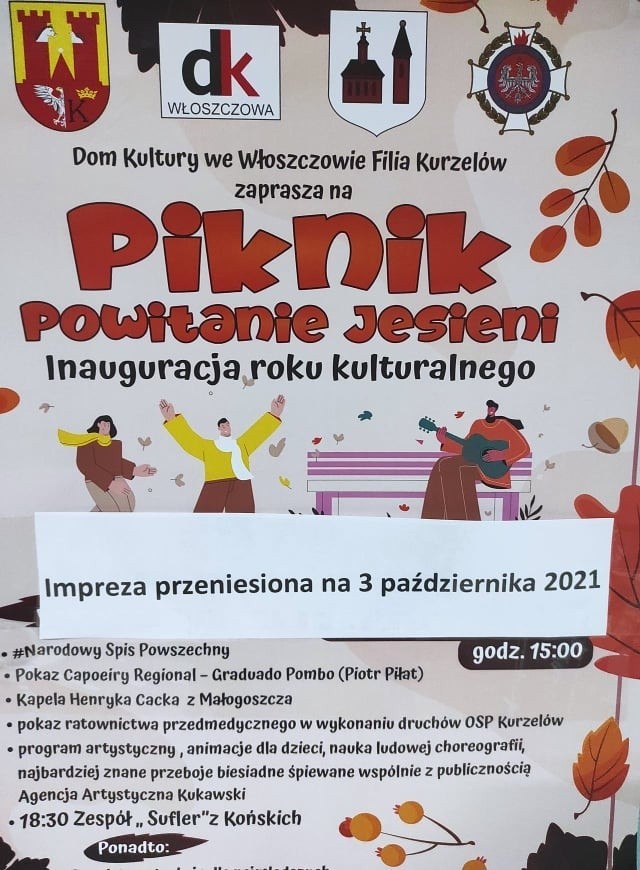 Piknik Powitanie Jesieni w Kurzelowie. Inauguracja roku kulturalnego z capoeirą i wieloma innymi atrakcjami