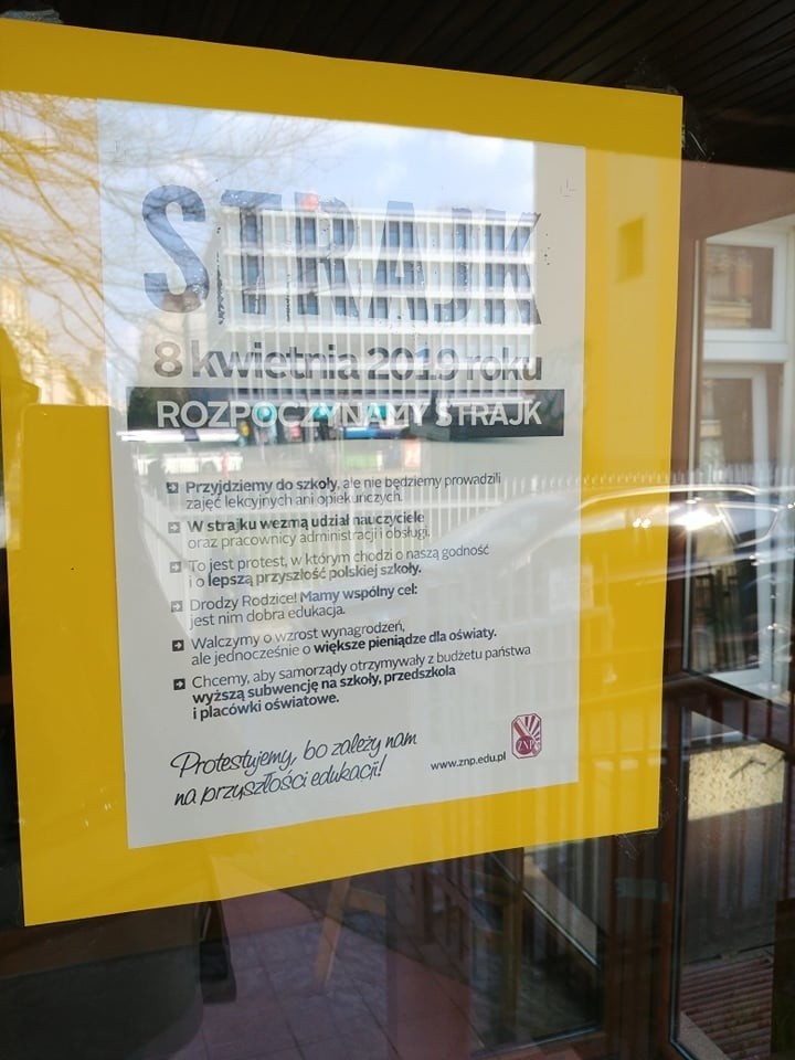 Strajk nauczycieli w Szczecinie. Wiemy, które placówki od poniedziałku będą strajkować [LISTA] (8.04.2019)