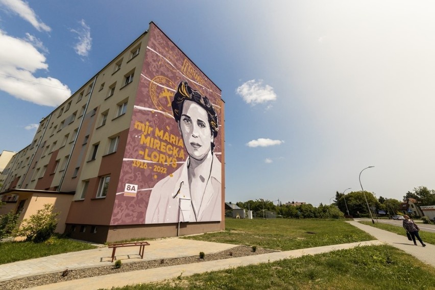 Mural na bloku w Nisku upamiętnia major Marię Mirecką -...