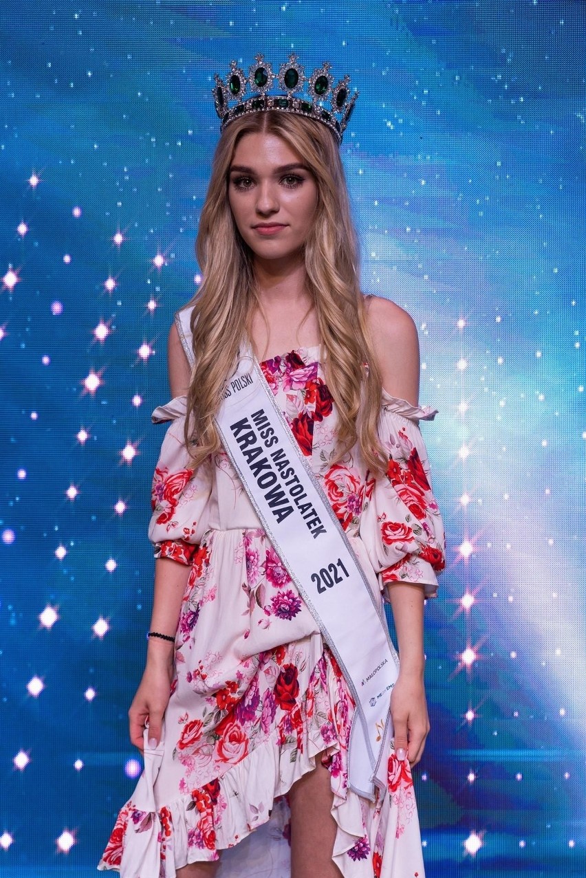 Klaudia Pyrz w 2021 roku została Miss Nastolatek Krakowa.
