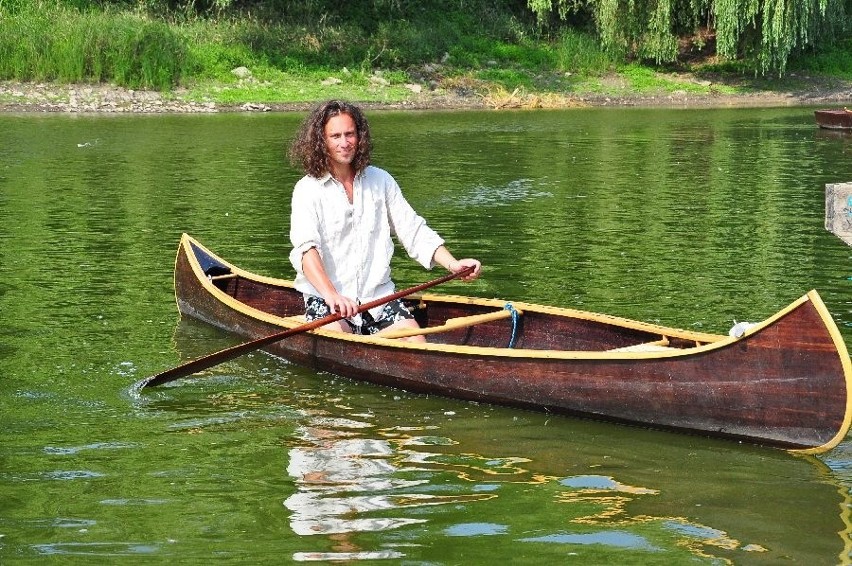 Michał Ramus w canoe.