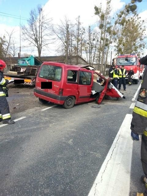 Ucierpiał także mieszkaniec gminy Gołańcz, który podróżował scanią.