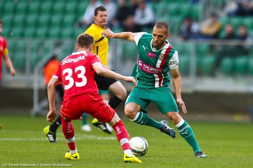 Śląsk Wrocław – Widzew Łódź 1:0. Trzy punkty dla WKS-u (WYNIK, ZDJĘCIA)