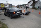 Wypadek w Kępicach. Motocyklista trafił do szpitala [ZDJĘCIA]