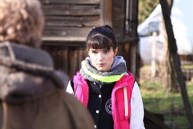 Michalina Olszańska na planie filmu "Piąte: Nie odchodź" (fot. Kino Świat)