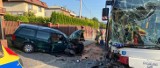 Nowy Sącz wypadek. Na ul. Węgierskiej zderzył się samochód osobowy z autobusem MPK. Siedem osób poszkodowanych 