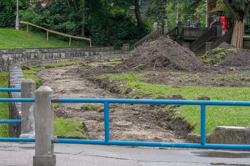 Krynica-Zdrój. Ruszyły prace w Parku Dukieta                          