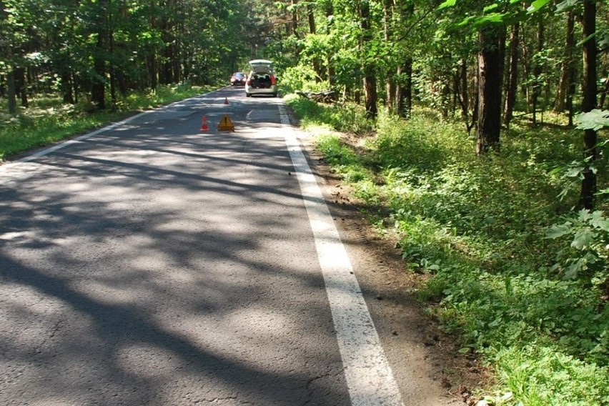 Wypadek motocyklisty Tychy Świerczyniec Bieruńska