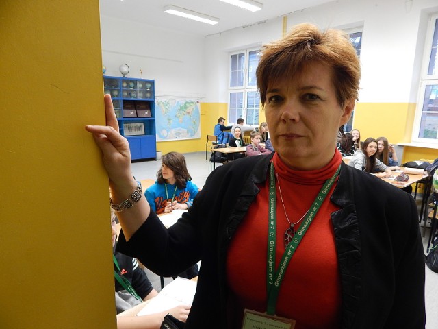 Maria Zawadzka, dyrektor Gimnazjum nr 7.