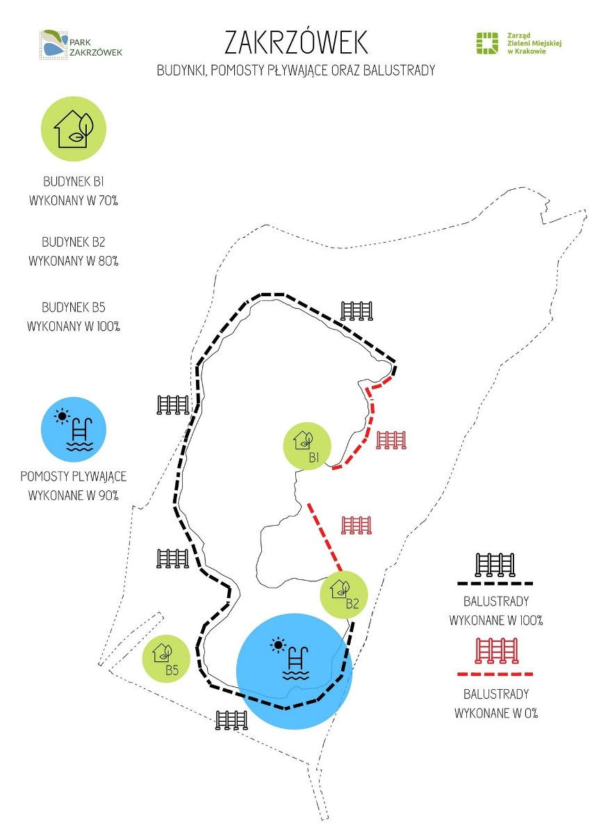 Kraków. Kąpielisko na Zakrzówku i park nie w tym roku, ale za to są mapy