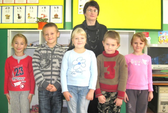 Klasa IWychowawczyni: Katarzyna Marek. Uczniowie: Jakub Banaczek, Gabriela Barszcz, Jakub Pomorski, Julia Rózalska, Kamila Salek.