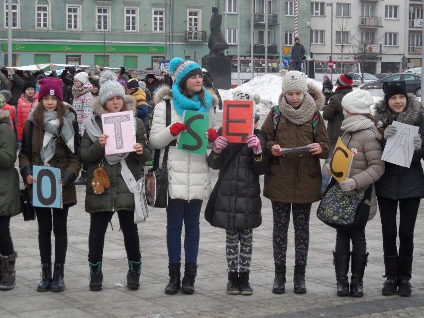 Happening w Częstochowie: zostaw w mieście 1 procent podatku [ZDJĘCIA]