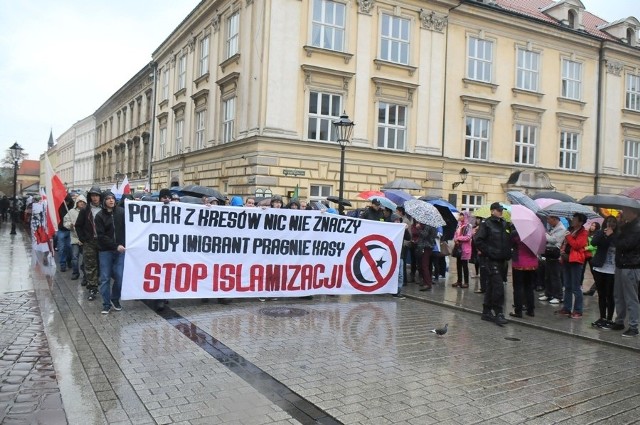 Protest przeciwko imigrantom