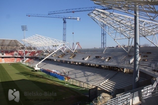 Budowa stadionu w Bielsko-Białej