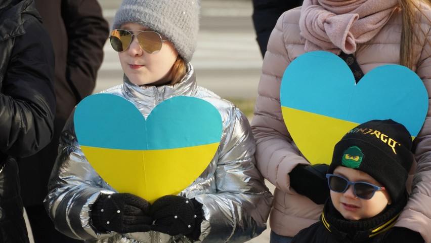 Bielsk Podlaski, manifestacja solidarności,koniec lutego...