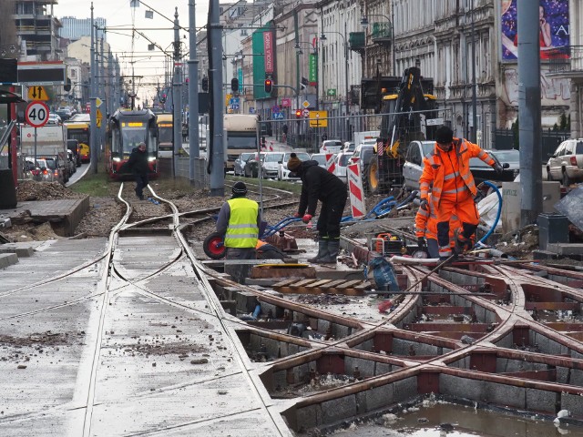 Tak wyglądał w poniedziałek plac budowy na skrzyżowaniu ulic Zachodniej i Legionów.