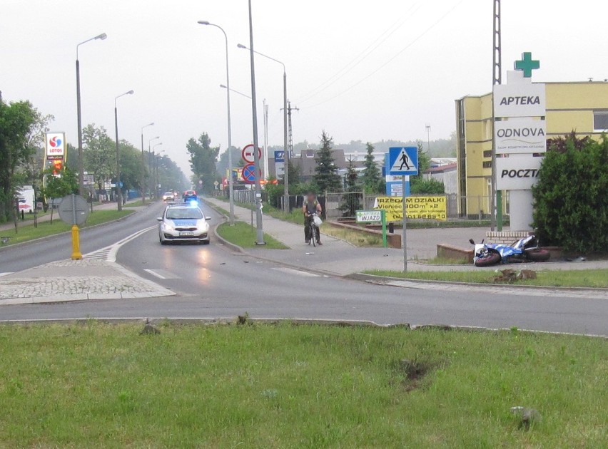 Kierowca motocykla zmarł po wypadku w Michelinie